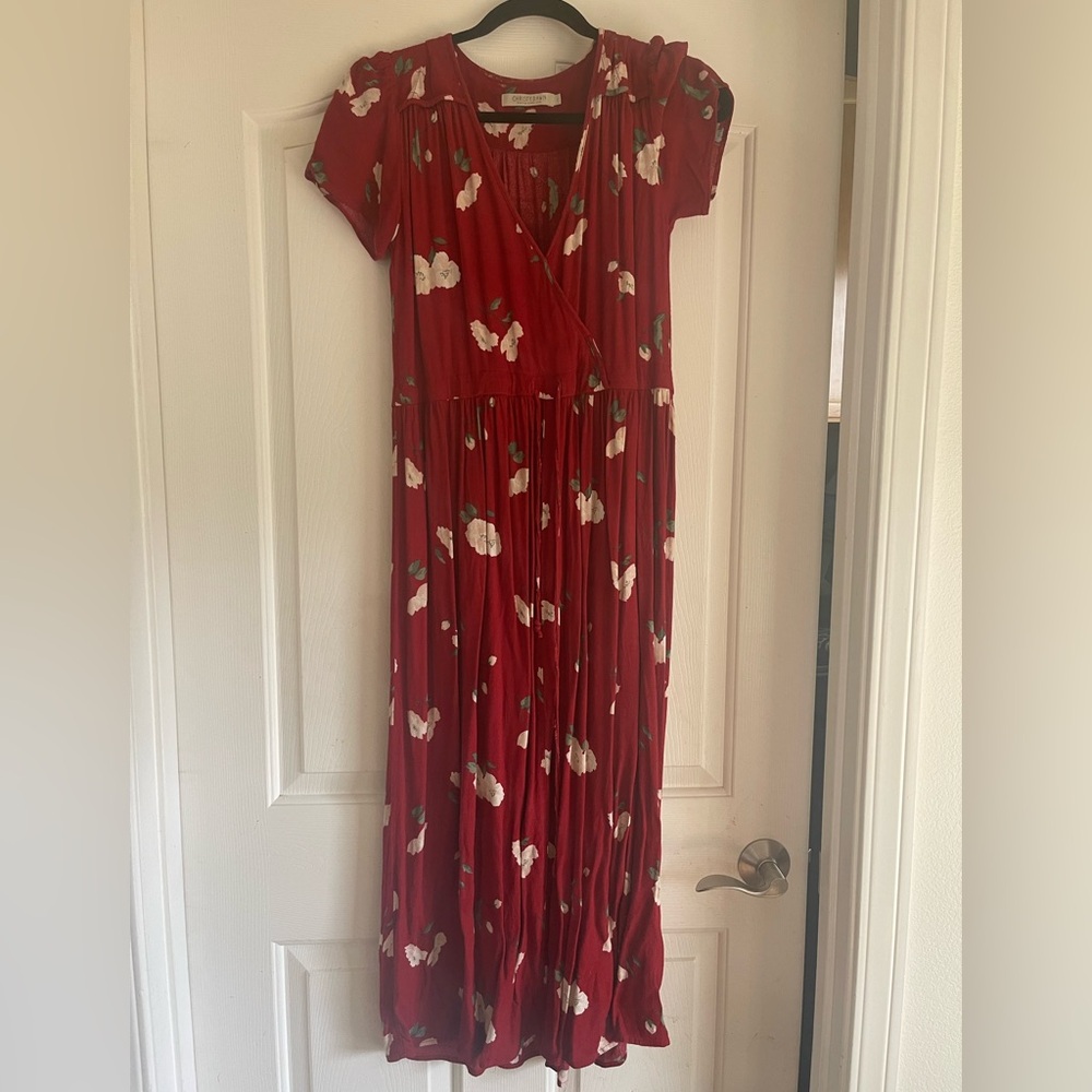 Christy Dawn dress in dead stock crimson floral